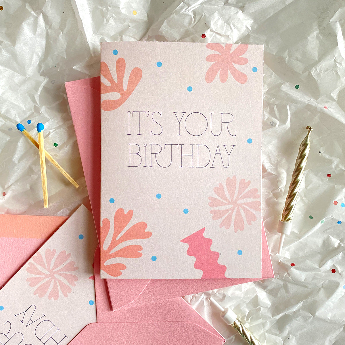 It's Your Birthday Mini Greeting Card - Cheeky Peach Designs