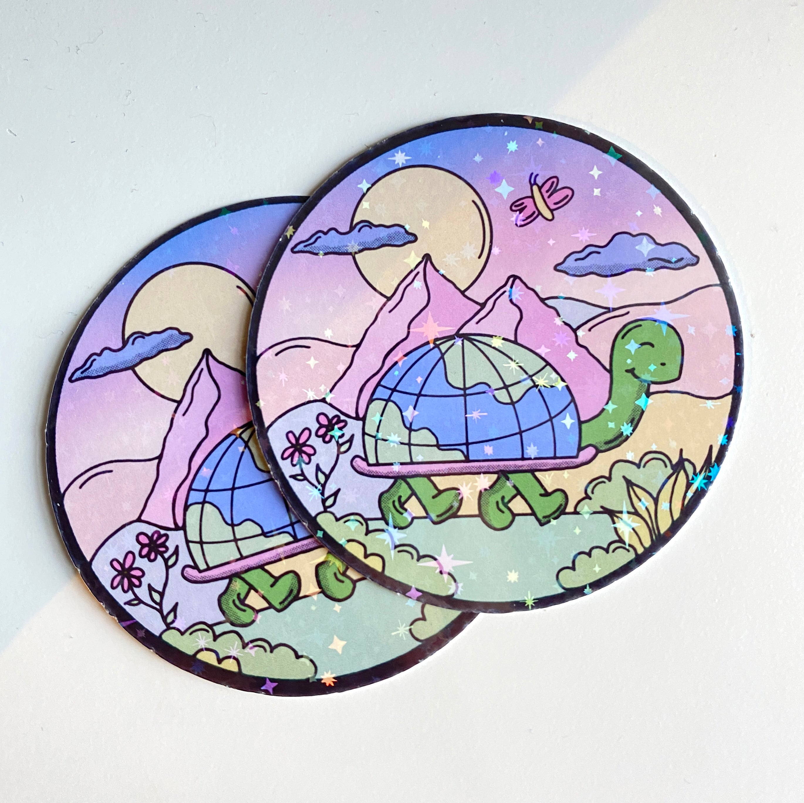 Turtley Awesome Sticker - Cheeky Peach Designs