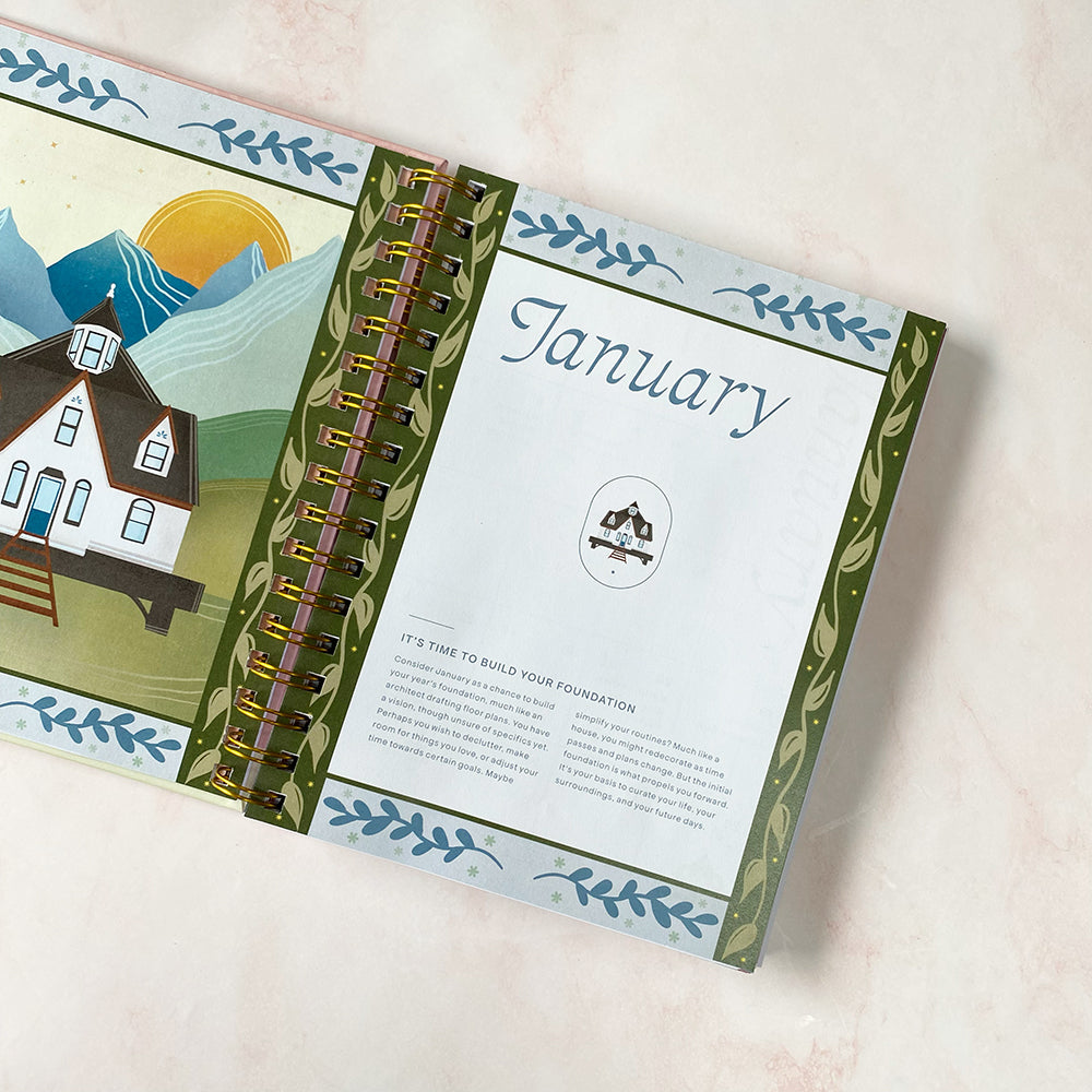 2025 Mindful Planner | 12 Month Agenda - Cheeky Peach Designs