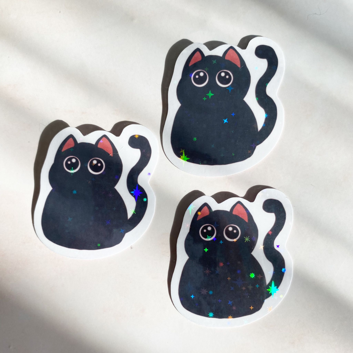 Purfect Black Cat Sticker - Cheeky Peach Designs