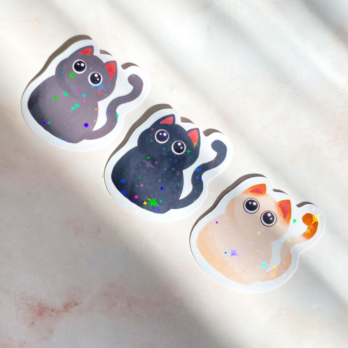Purfect Black Cat Sticker - Cheeky Peach Designs