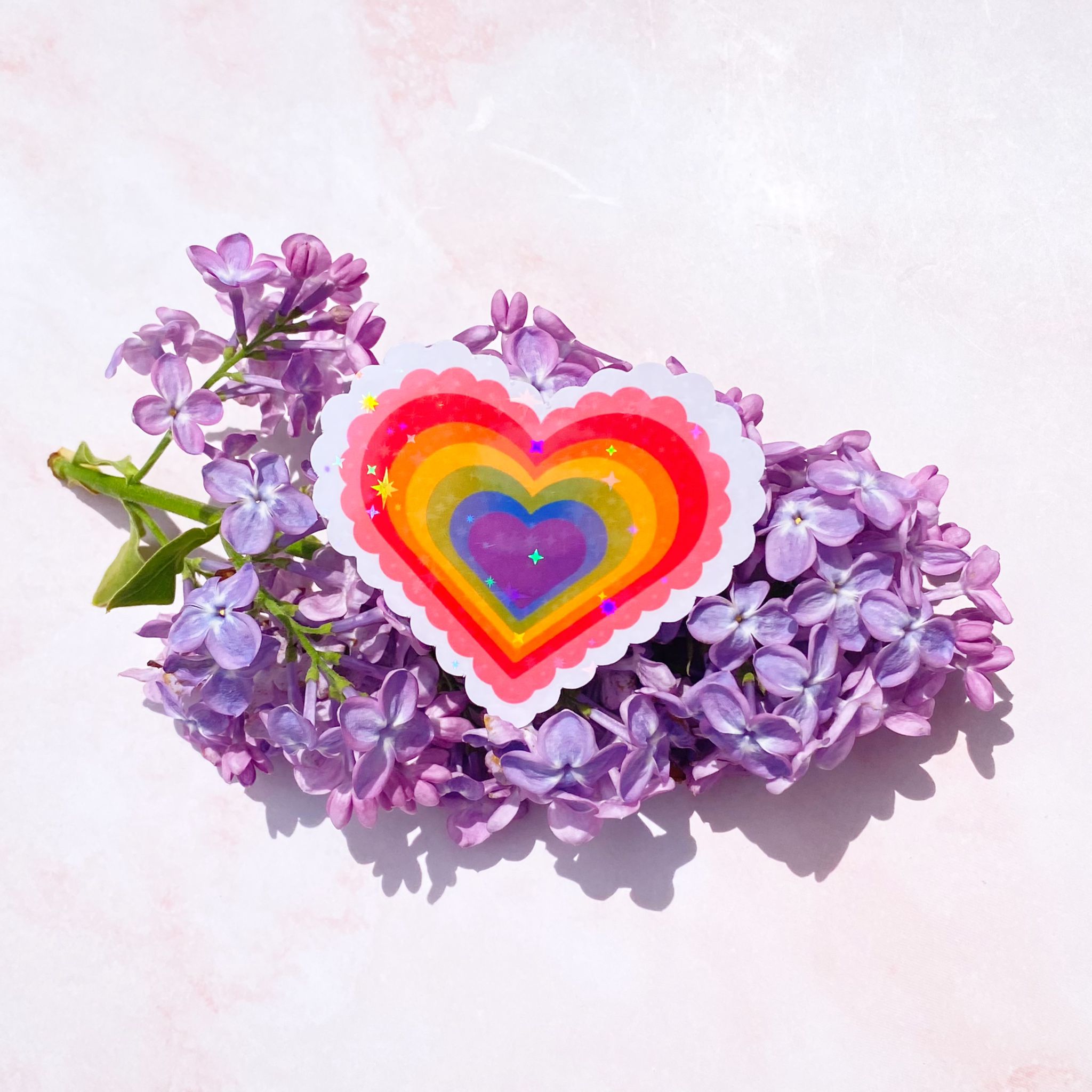 Pride Heart | Pride Sticker - Cheeky Peach Designs