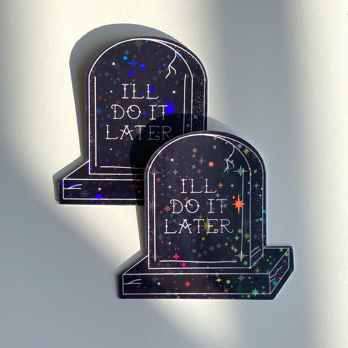 I'll Do It Later Tombstone Sticker - Cheeky Peach Designs 