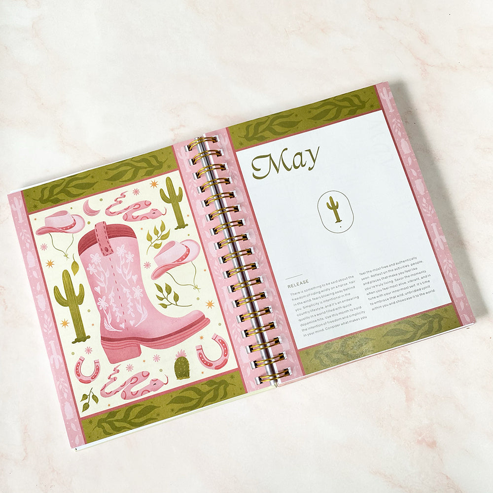 2025 Mindful Planner | 12 Month Agenda - Cheeky Peach Designs 