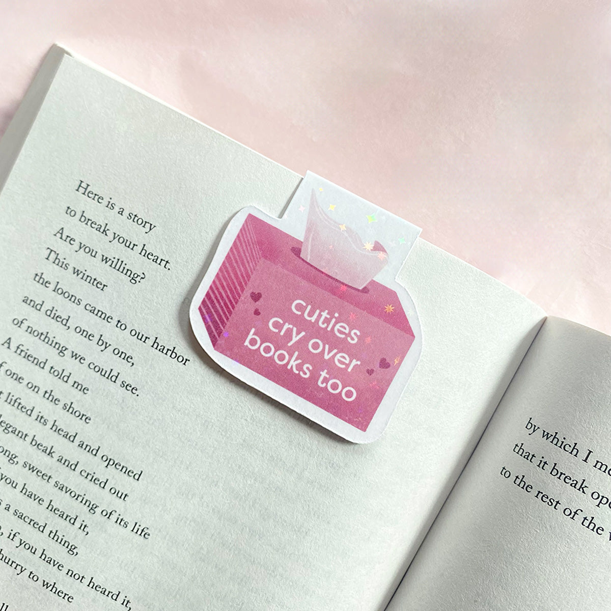 Cuties Cry Over Books Too | Magnetic Bookmark