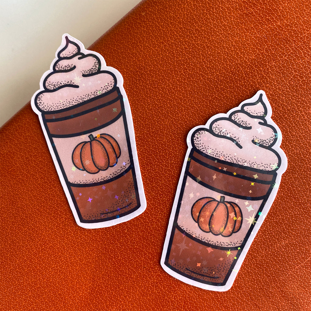 Pumpkin Spice and Everything Nice Sticker - Cheeky Peach Designs 