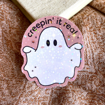Creepin' It Real Sticker - Cheeky Peach Designs 