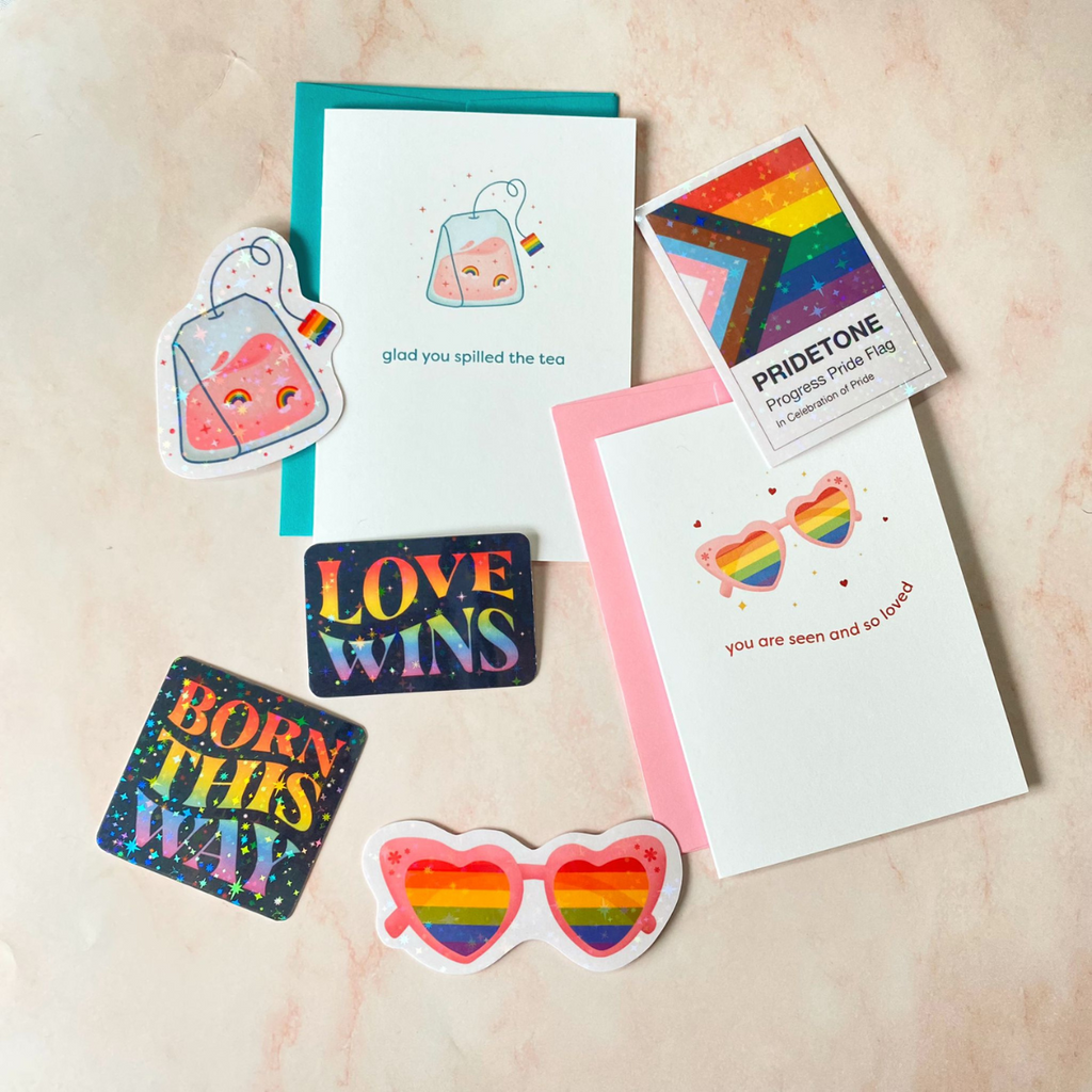 Born this WAY | Pride Sticker - Cheeky Peach Designs 