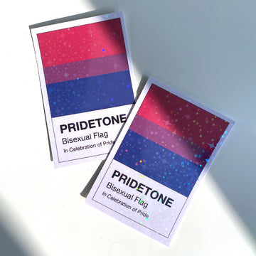 Pridetone Bisexual Flag Sticker - Cheeky Peach Designs 