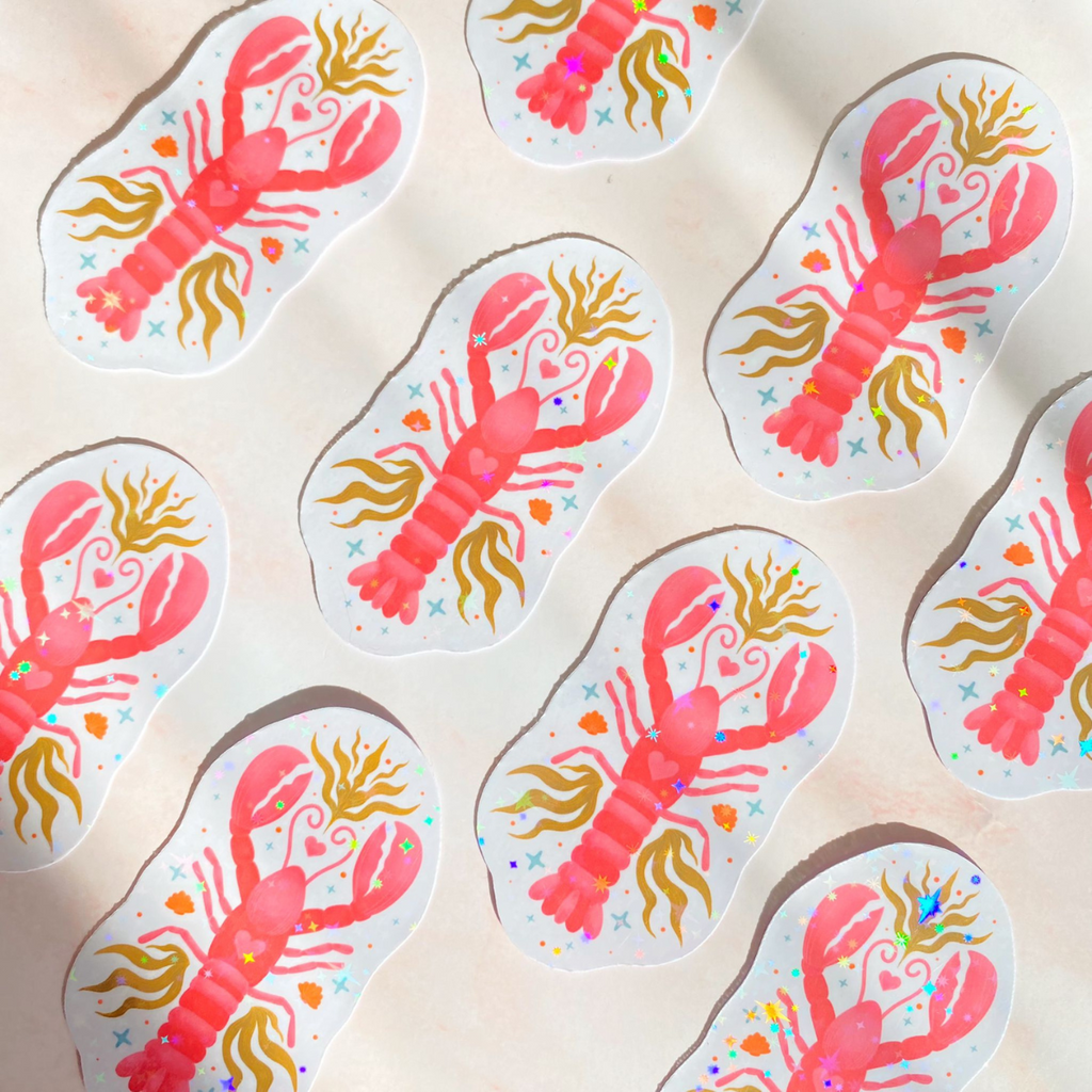 You're My Lobster | New Brunswick Sticker - Cheeky Peach Designs 