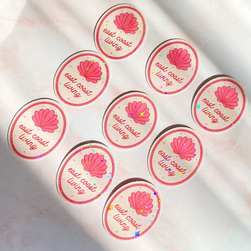 East Coast Living | New Brunswick Sticker - Cheeky Peach Designs 