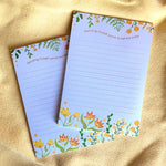 Sending Myself Sunshine Notepad | 5"x7" - Cheeky Peach Designs 