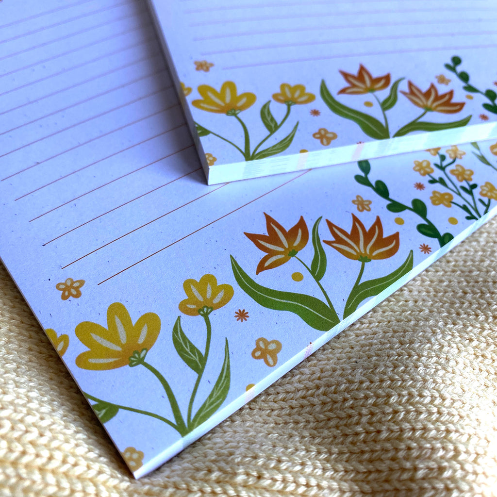 Sending Myself Sunshine Notepad | 5"x7" - Cheeky Peach Designs 