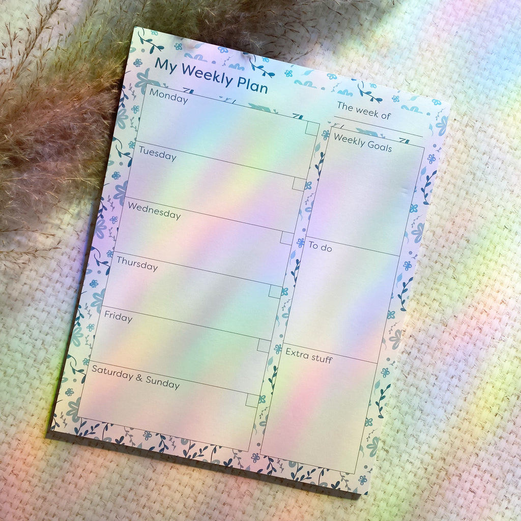Baby Blues Weekly Planner Notepad | 8”x10” - Cheeky Peach Designs 