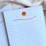 Good Things Celestial Lined Notepad | 5"x7" - Cheeky Peach Designs 