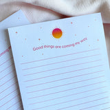 Good Things Celestial Lined Notepad | 5"x7" - Cheeky Peach Designs 