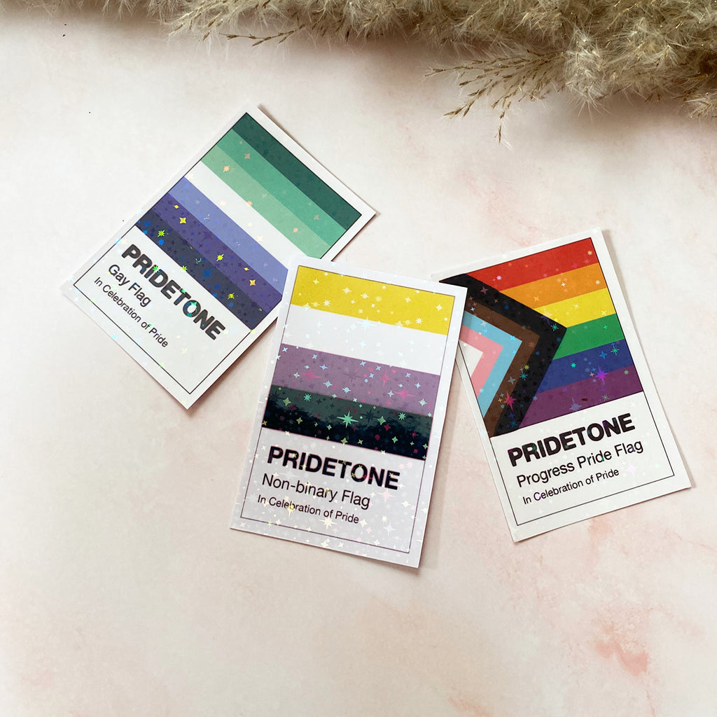 Pridetone Gay Flag | Pride Sticker - Cheeky Peach Designs 