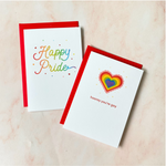 Happy Pride | Pride | Mini Greeting Card - Cheeky Peach Designs 