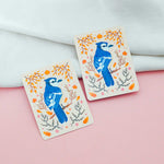 Bluejay Song vinyl sticker, additional detail view