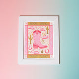 Cowboy Boot Art Print (7"x9")