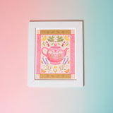 Tea Pot Art Print (7"x9")