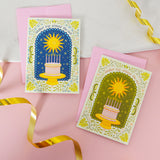 Another Trip Around the Sun Green Mini Greeting Card
