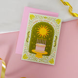 Another Trip Around the Sun Green Mini Greeting Card