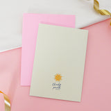 Another Trip Around the Sun Blue Mini Greeting Card