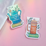 Fueled by Coffee and BookTok | French Press | Magnetic Bookmark