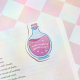 Busy Reading about Magic | Magnetic Bookmark