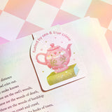 Fueled by Tea & True Crime | Magnetic Bookmark