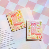Kickin’ It in Pink | Cowboy Boot Magnetic Bookmark