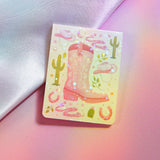Kickin’ It in Pink | Cowboy Boot Magnetic Bookmark