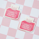 Cuties Cry Over Books Too | Magnetic Bookmark