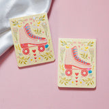 Flower Power Rollerblade | Magnetic Bookmark