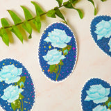 Bloom in Blue Floral Sticker