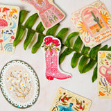 Wild Rose Boot Sticker