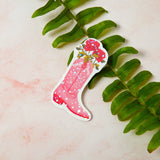 Wild Rose Boot Sticker