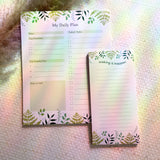 Leafy Green Daily Planner Notepad | 8”x10” - Cheeky Peach Designs 