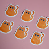 Purfect Orange Cat Sticker