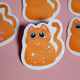 Purfect Orange Cat Sticker
