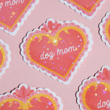 Paw-some Dog Mom Heart Sticker