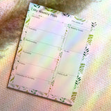 Leafy Green Weekly Planner Notepad | 8”x10” - Cheeky Peach Designs 