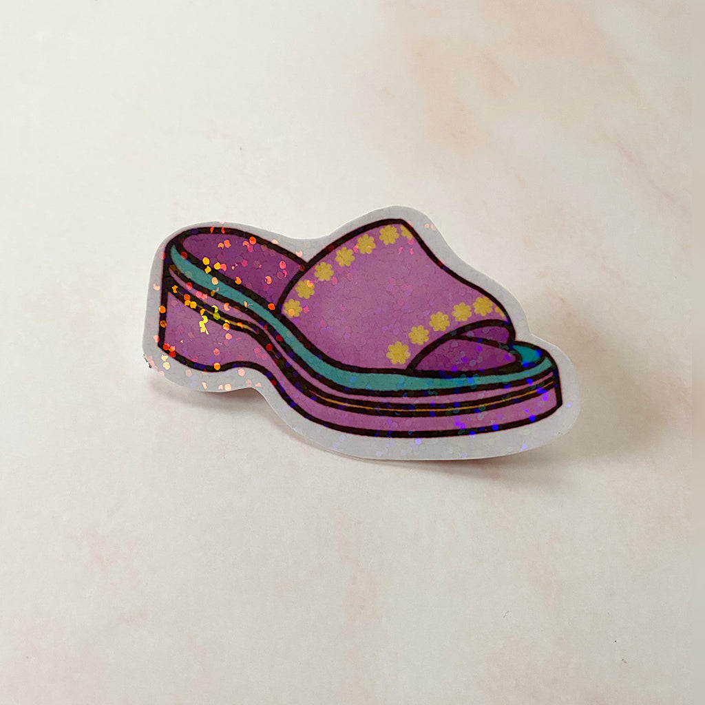 Chunky 90’s Platform Shoe | Sticker - Cheeky Peach Designs 