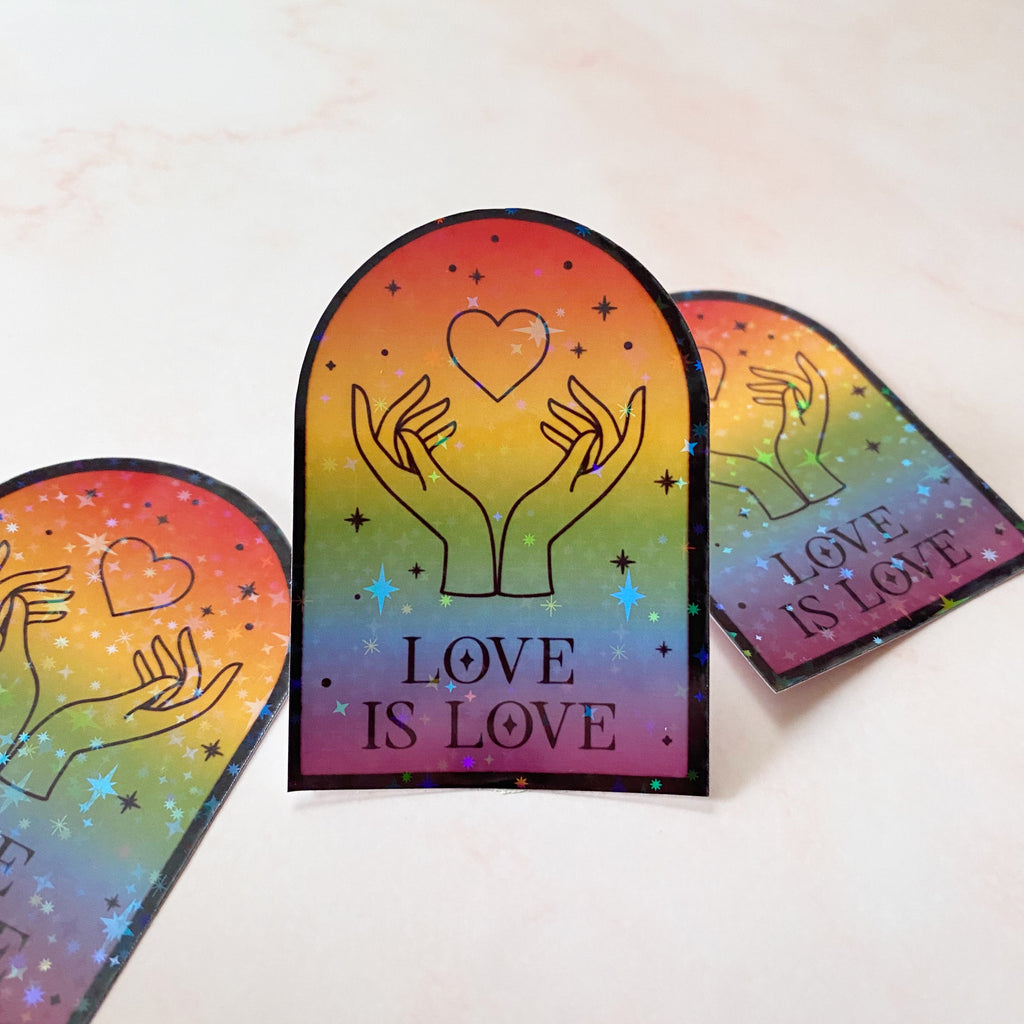 Love is Love | Pride Sticker - Cheeky Peach Designs 
