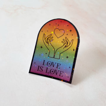 Love is Love | Pride Sticker - Cheeky Peach Designs 