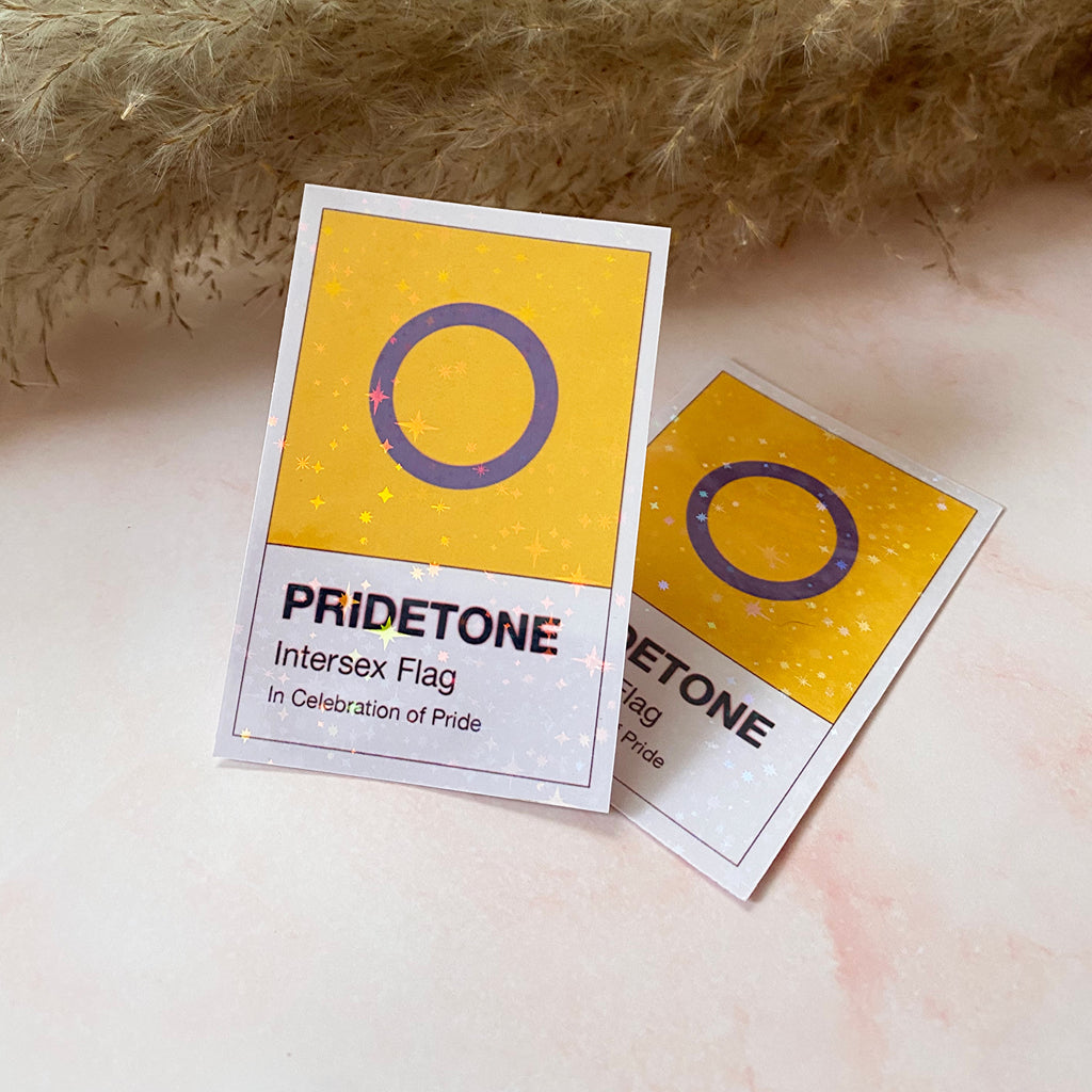 Pridetone Intersex Flag | Pride Sticker - Cheeky Peach Designs 