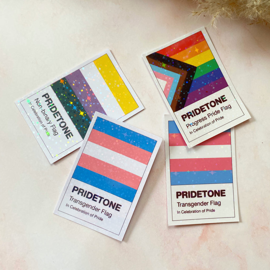 Pridetone Transgender Flag | Pride Sticker - Cheeky Peach Designs 