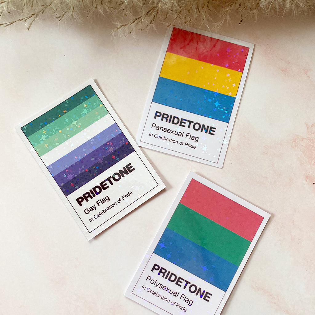 Pridetone Gay Flag | Pride Sticker - Cheeky Peach Designs 