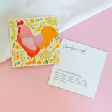 Call of the Rooster Mini Art Print (4"x4")